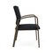 Lesro Newport Wide Guest Chair Metal Frame, Bronze, MD Black Upholstery NP1201 - alternate 3